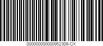 Código de barras (EAN, GTIN, SKU, ISBN): '000000000000952308-CX'
