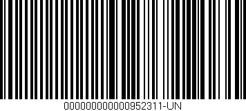 Código de barras (EAN, GTIN, SKU, ISBN): '000000000000952311-UN'