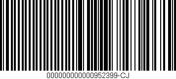 Código de barras (EAN, GTIN, SKU, ISBN): '000000000000952399-CJ'