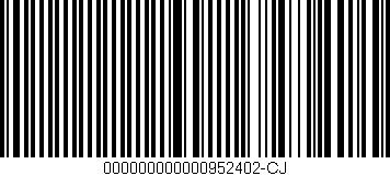 Código de barras (EAN, GTIN, SKU, ISBN): '000000000000952402-CJ'