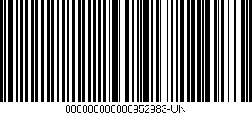 Código de barras (EAN, GTIN, SKU, ISBN): '000000000000952983-UN'