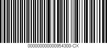 Código de barras (EAN, GTIN, SKU, ISBN): '000000000000954300-CX'