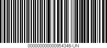 Código de barras (EAN, GTIN, SKU, ISBN): '000000000000954346-UN'