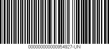 Código de barras (EAN, GTIN, SKU, ISBN): '000000000000954927-UN'