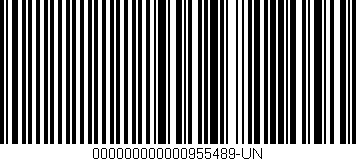 Código de barras (EAN, GTIN, SKU, ISBN): '000000000000955489-UN'