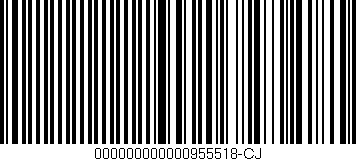 Código de barras (EAN, GTIN, SKU, ISBN): '000000000000955518-CJ'