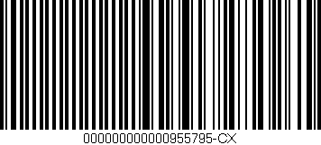 Código de barras (EAN, GTIN, SKU, ISBN): '000000000000955795-CX'