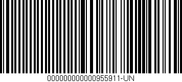 Código de barras (EAN, GTIN, SKU, ISBN): '000000000000955911-UN'