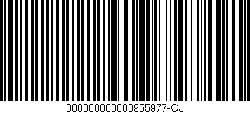 Código de barras (EAN, GTIN, SKU, ISBN): '000000000000955977-CJ'