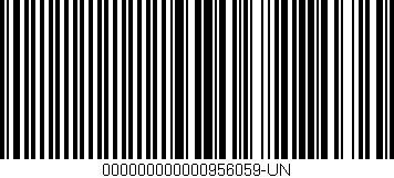Código de barras (EAN, GTIN, SKU, ISBN): '000000000000956059-UN'