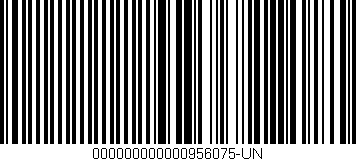 Código de barras (EAN, GTIN, SKU, ISBN): '000000000000956075-UN'