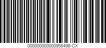 Código de barras (EAN, GTIN, SKU, ISBN): '000000000000956498-CX'