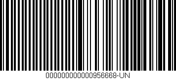 Código de barras (EAN, GTIN, SKU, ISBN): '000000000000956668-UN'
