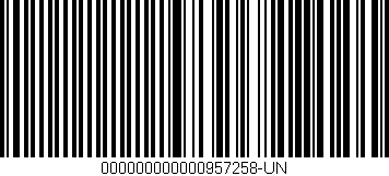 Código de barras (EAN, GTIN, SKU, ISBN): '000000000000957258-UN'