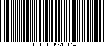 Código de barras (EAN, GTIN, SKU, ISBN): '000000000000957828-CX'