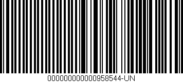 Código de barras (EAN, GTIN, SKU, ISBN): '000000000000958544-UN'