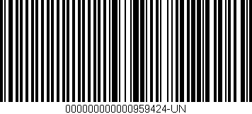 Código de barras (EAN, GTIN, SKU, ISBN): '000000000000959424-UN'