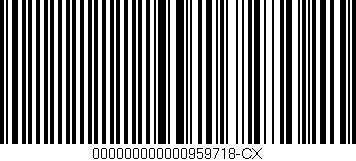 Código de barras (EAN, GTIN, SKU, ISBN): '000000000000959718-CX'