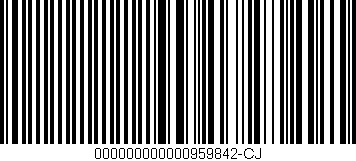 Código de barras (EAN, GTIN, SKU, ISBN): '000000000000959842-CJ'