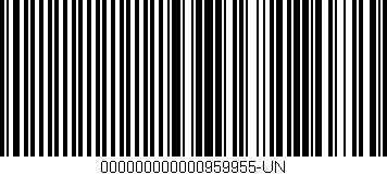 Código de barras (EAN, GTIN, SKU, ISBN): '000000000000959955-UN'
