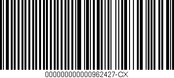Código de barras (EAN, GTIN, SKU, ISBN): '000000000000962427-CX'