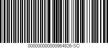 Código de barras (EAN, GTIN, SKU, ISBN): '000000000000964826-SC'