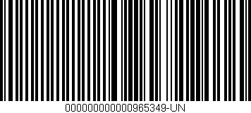 Código de barras (EAN, GTIN, SKU, ISBN): '000000000000965349-UN'