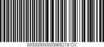 Código de barras (EAN, GTIN, SKU, ISBN): '000000000000966219-CX'