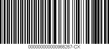 Código de barras (EAN, GTIN, SKU, ISBN): '000000000000966267-CX'