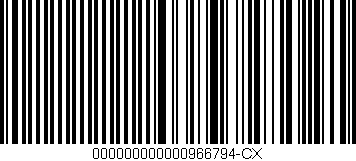 Código de barras (EAN, GTIN, SKU, ISBN): '000000000000966794-CX'