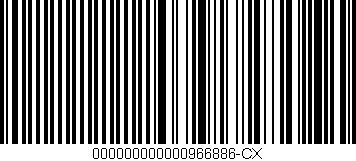Código de barras (EAN, GTIN, SKU, ISBN): '000000000000966886-CX'