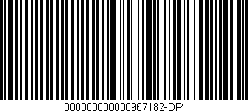 Código de barras (EAN, GTIN, SKU, ISBN): '000000000000967182-DP'