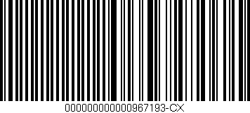 Código de barras (EAN, GTIN, SKU, ISBN): '000000000000967193-CX'
