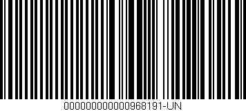 Código de barras (EAN, GTIN, SKU, ISBN): '000000000000968191-UN'