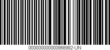 Código de barras (EAN, GTIN, SKU, ISBN): '000000000000968992-UN'