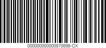 Código de barras (EAN, GTIN, SKU, ISBN): '000000000000970898-CX'