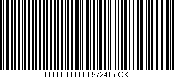 Código de barras (EAN, GTIN, SKU, ISBN): '000000000000972415-CX'