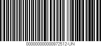 Código de barras (EAN, GTIN, SKU, ISBN): '000000000000972512-UN'