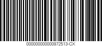 Código de barras (EAN, GTIN, SKU, ISBN): '000000000000972513-CX'