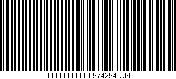 Código de barras (EAN, GTIN, SKU, ISBN): '000000000000974294-UN'