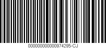 Código de barras (EAN, GTIN, SKU, ISBN): '000000000000974295-CJ'