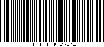 Código de barras (EAN, GTIN, SKU, ISBN): '000000000000974354-CX'