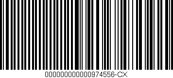 Código de barras (EAN, GTIN, SKU, ISBN): '000000000000974556-CX'
