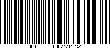 Código de barras (EAN, GTIN, SKU, ISBN): '000000000000974711-CX'