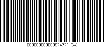 Código de barras (EAN, GTIN, SKU, ISBN): '000000000000974771-CX'
