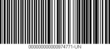 Código de barras (EAN, GTIN, SKU, ISBN): '000000000000974771-UN'