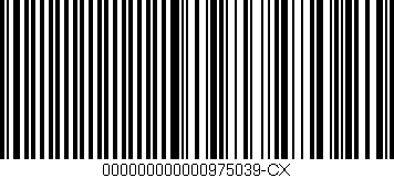 Código de barras (EAN, GTIN, SKU, ISBN): '000000000000975039-CX'