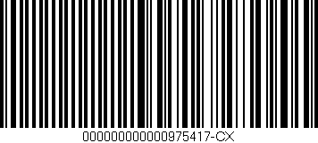 Código de barras (EAN, GTIN, SKU, ISBN): '000000000000975417-CX'