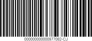 Código de barras (EAN, GTIN, SKU, ISBN): '000000000000977082-CJ'