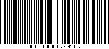 Código de barras (EAN, GTIN, SKU, ISBN): '000000000000977342-FR'
